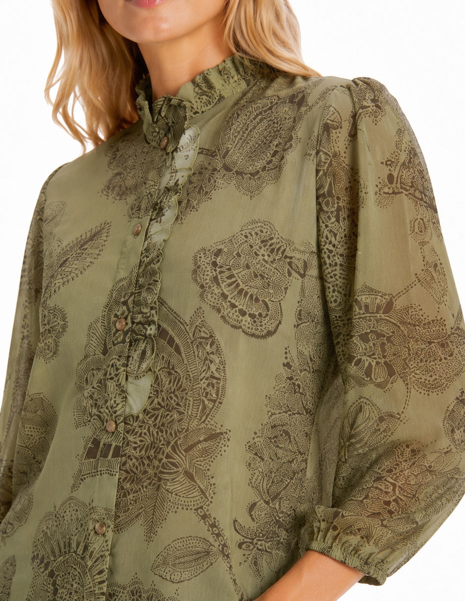 Blusa manga 3/4 para mujer 2