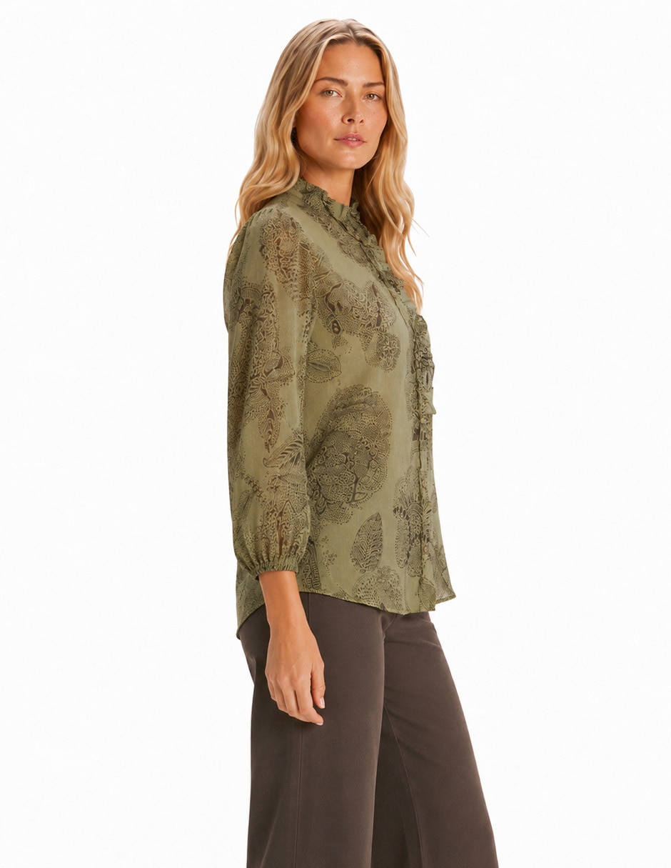 Blusa manga 3/4 para mujer 6