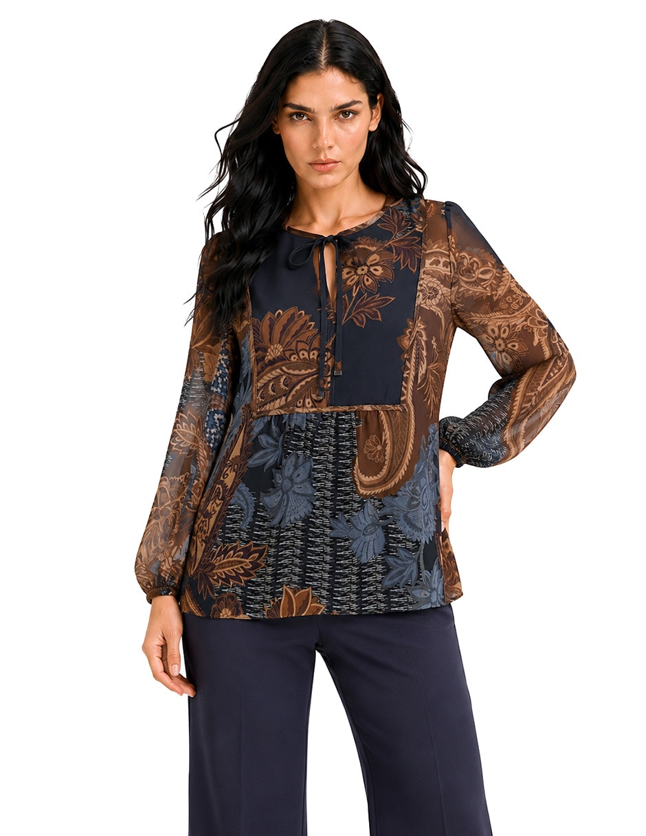 Blusa manga 3/4 para mujer Blusa manga 3/4 para mujer