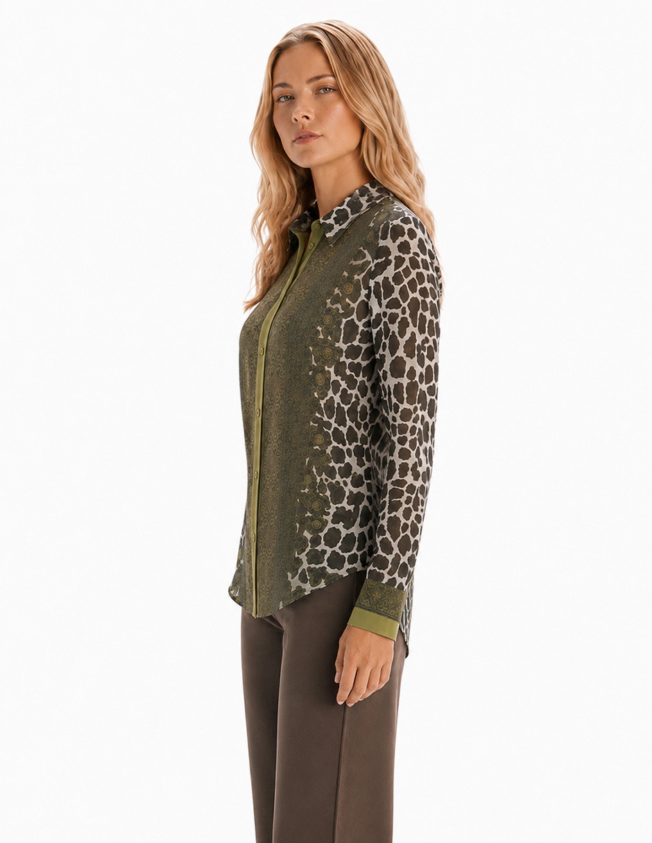 Blusa manga larga para mujer 5