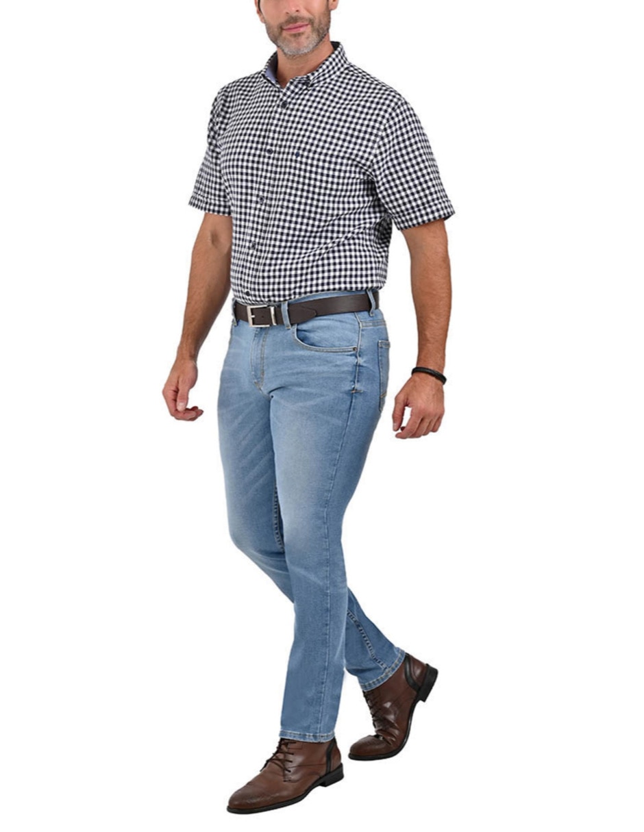 Camisa casual yale manga corta para hombre