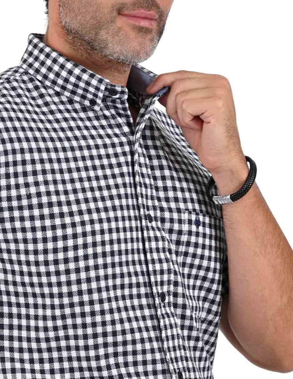 Camisa casual yale manga corta para hombre