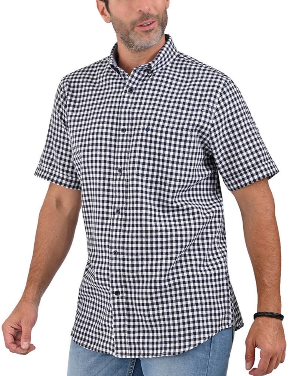 Camisa casual yale manga corta para hombre