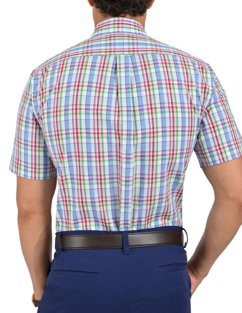 Camisa casual de algodón manga corta para hombre 2