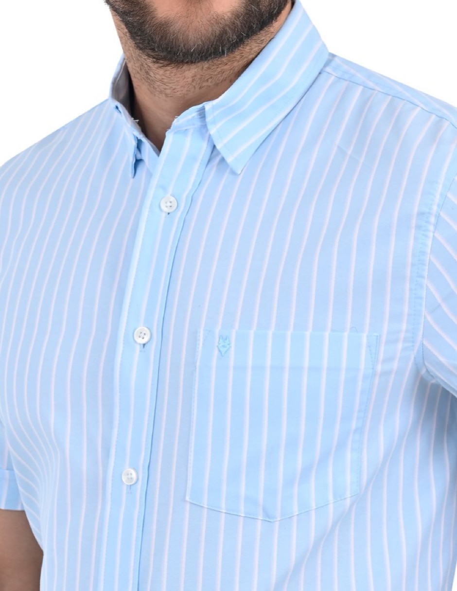Camisa/Sobrecamisa Casual Primavera - Verano de (si aplica) Poliéster y algodón manga Corta para hombre 4