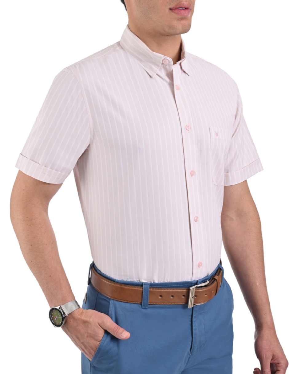 Camisa casual yale manga corta para hombre