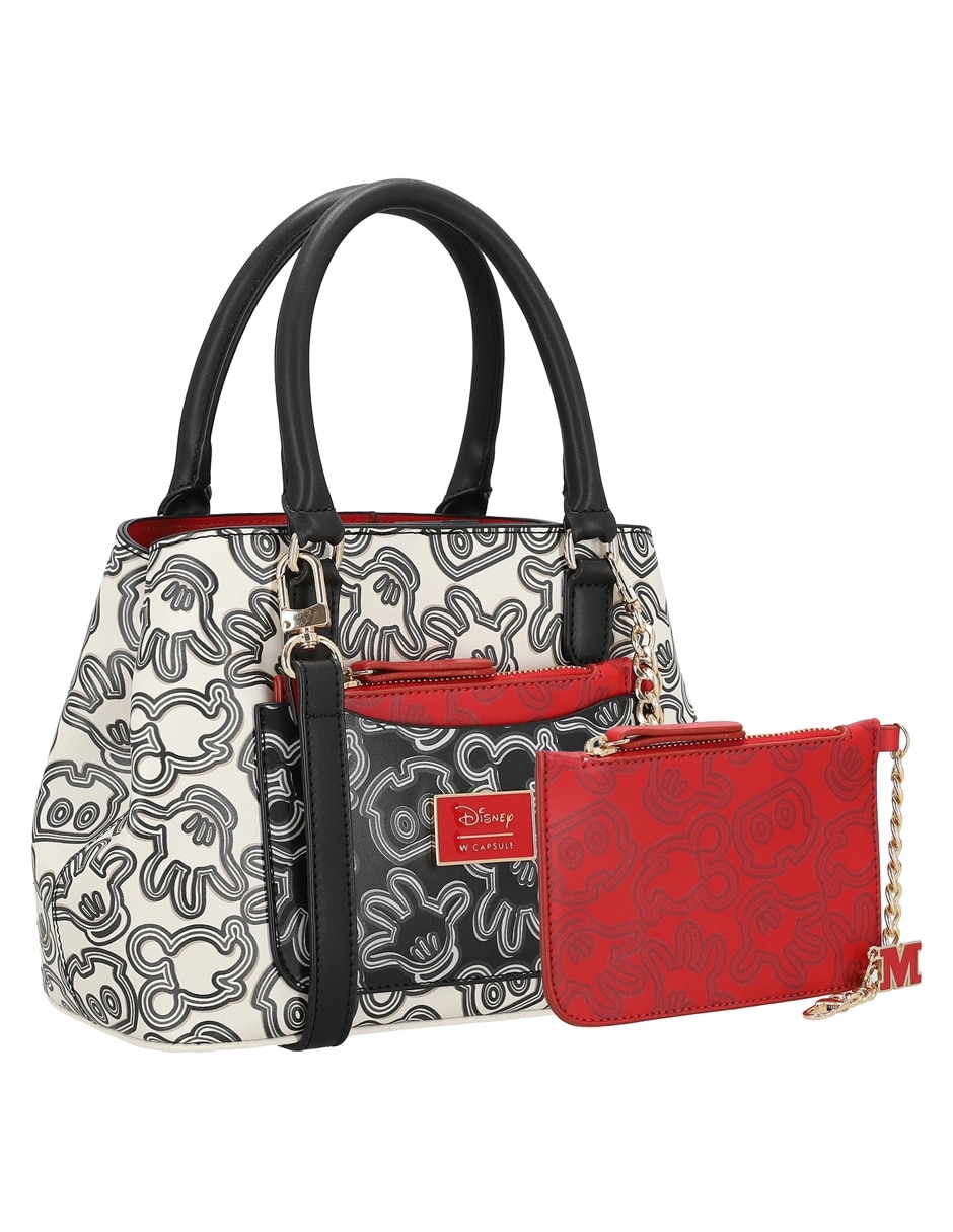 Bolsa satchel baravedi mickey mouse para mujer 11