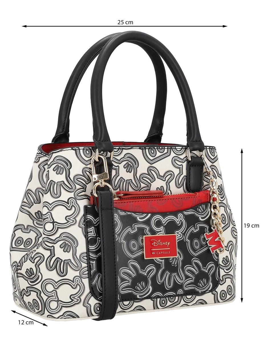 Bolsa satchel baravedi mickey mouse para mujer 12