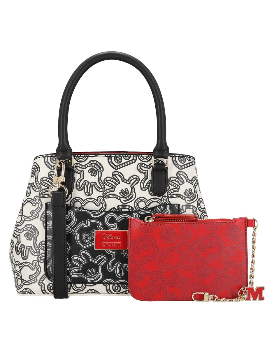 Bolsa satchel baravedi mickey mouse para mujer 3