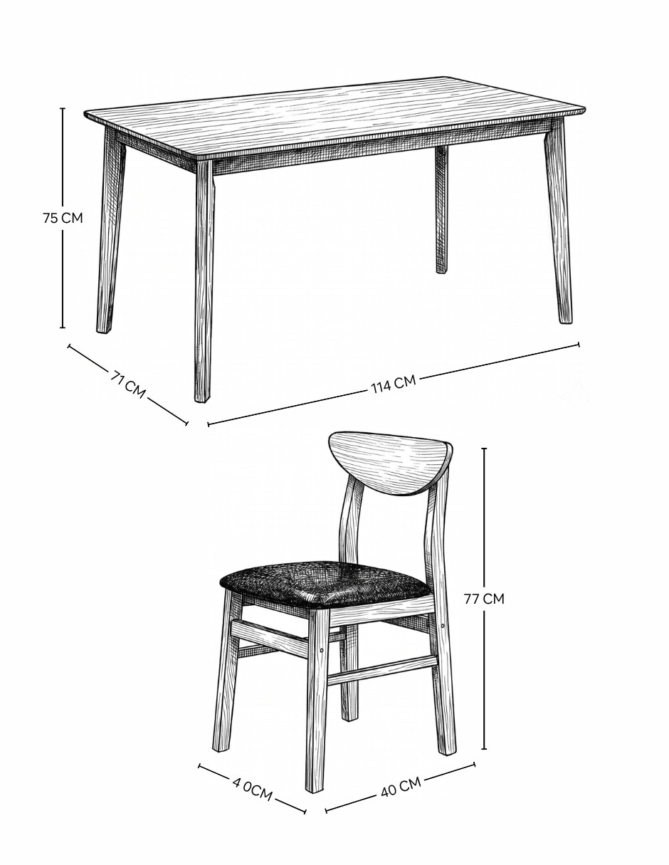 Comedor Ellia para 4 personas 7