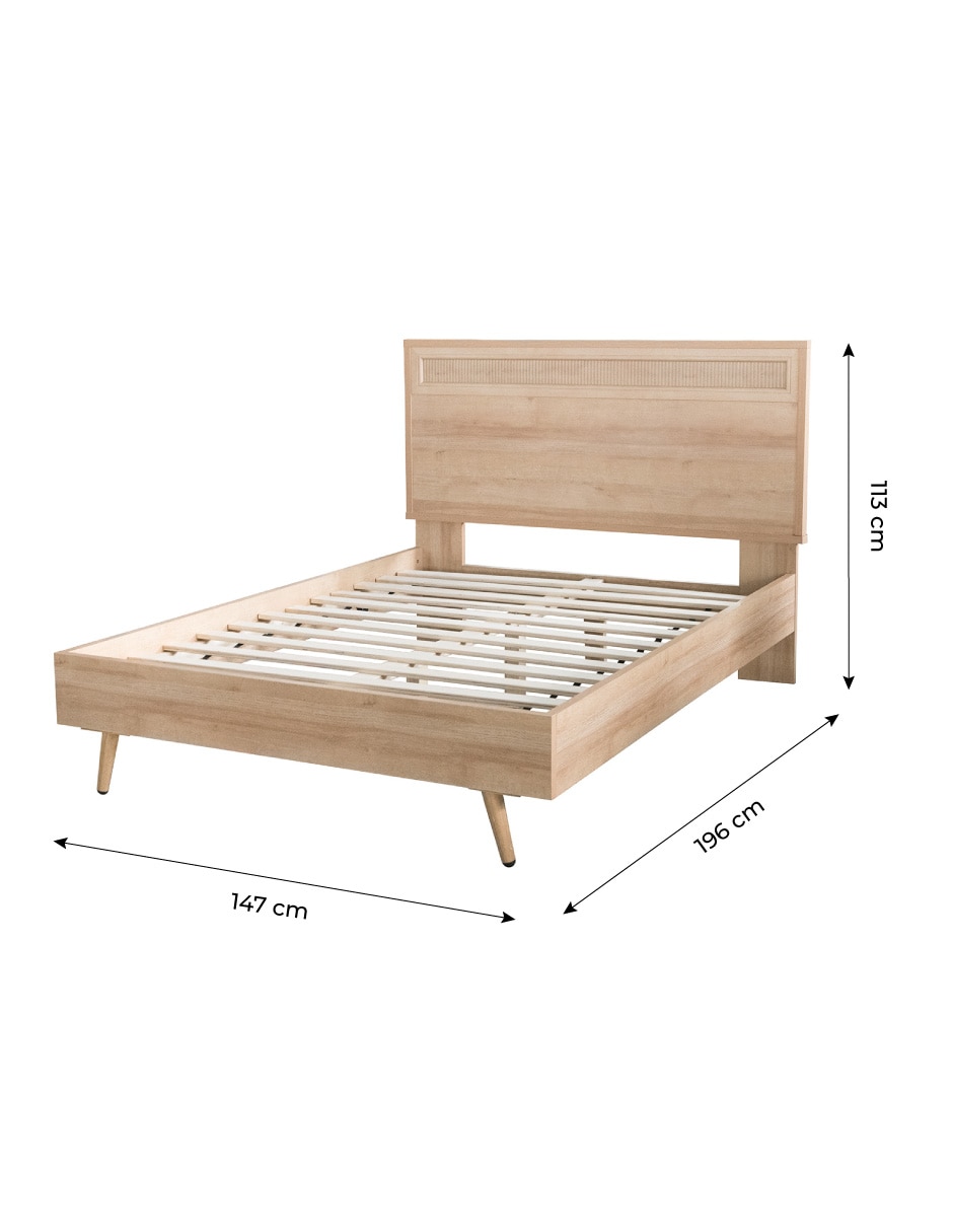 Base para cama armable Linea Glass de MDF Queen Size 9