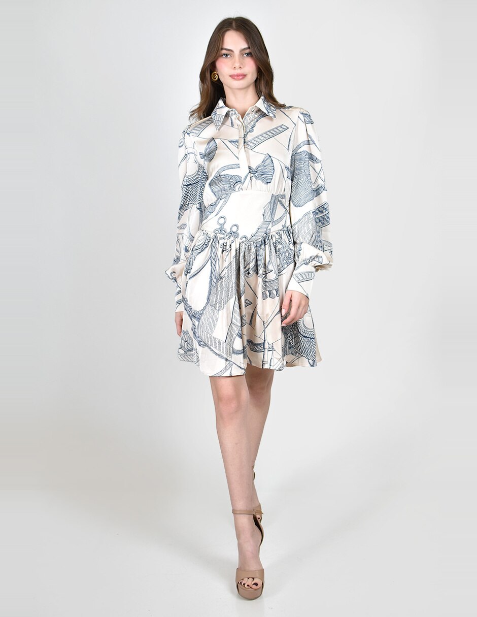 Vestido corto casual roman fashion para mujer