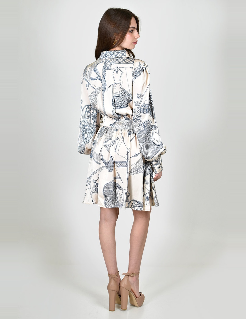 Vestido corto casual roman fashion para mujer