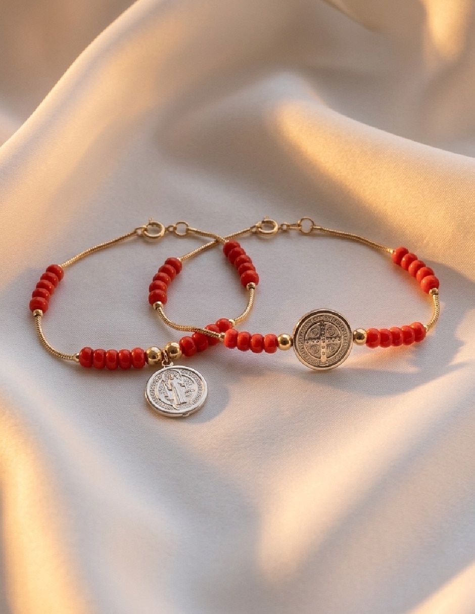 Pulsera de oro laminado 18 k 3