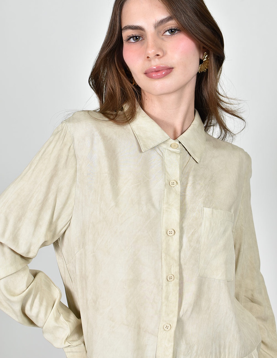 Camisa manga larga para mujer 3