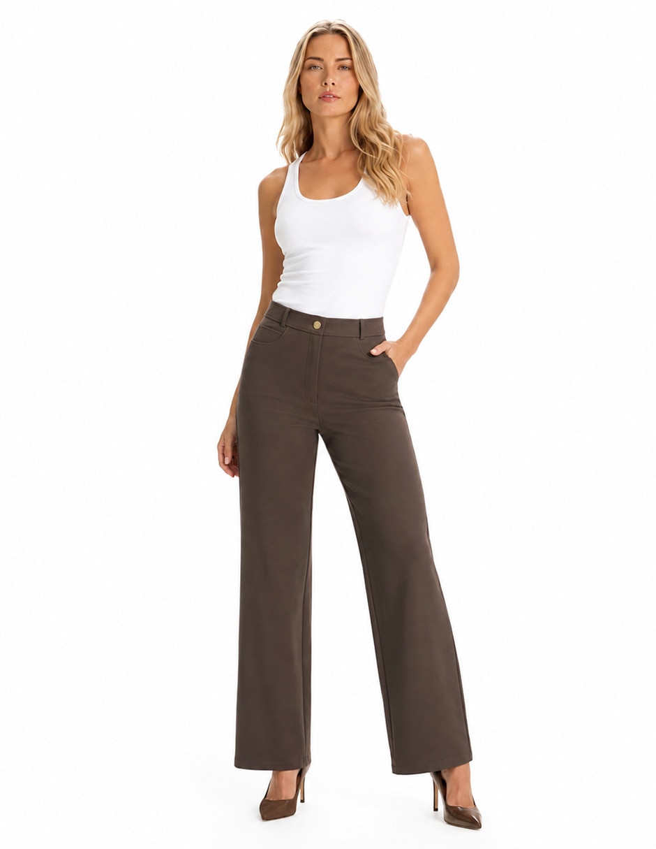 Pantalón de vestir regular para mujer 4