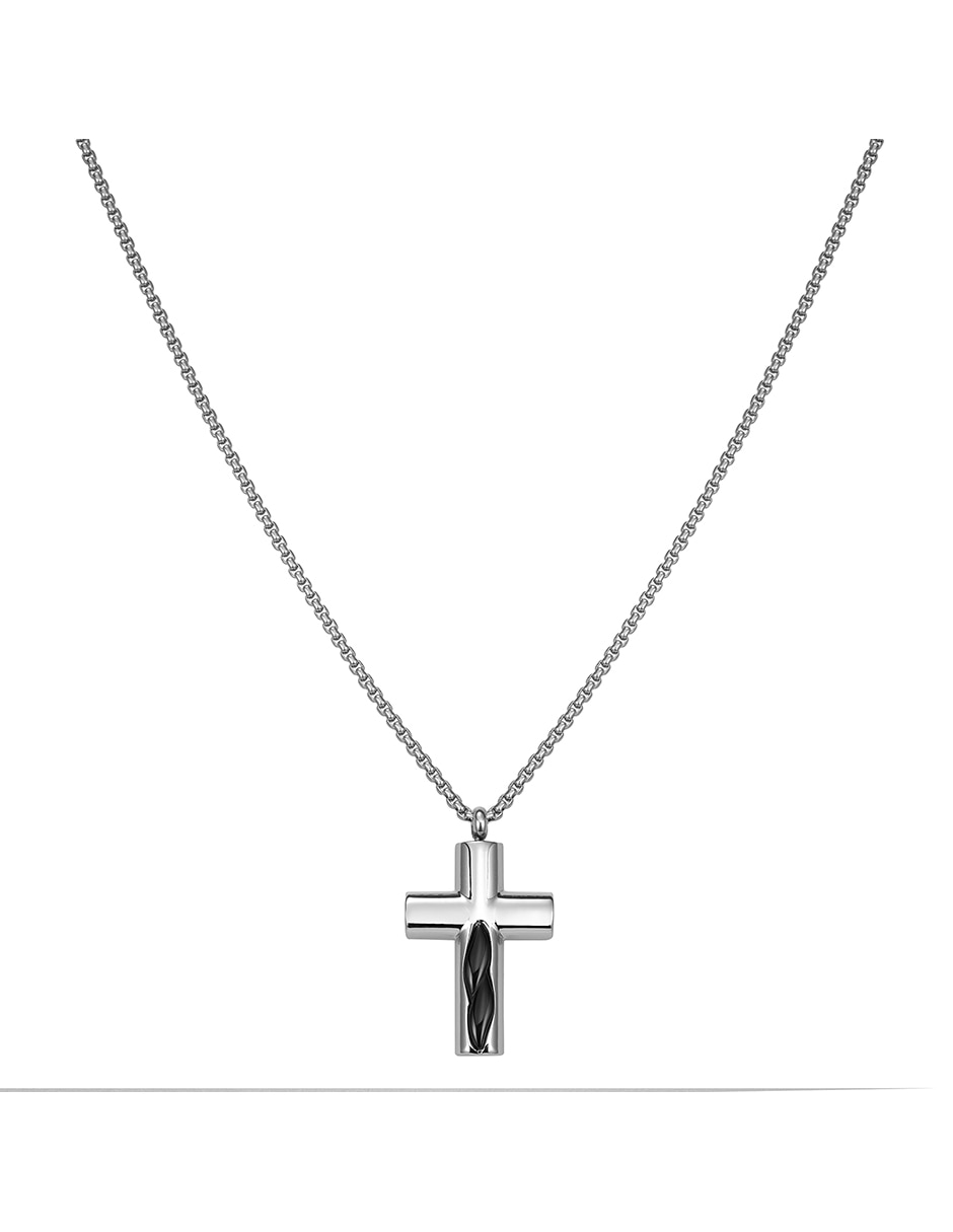Collar con dije de Cruz Cross Inlay 2
