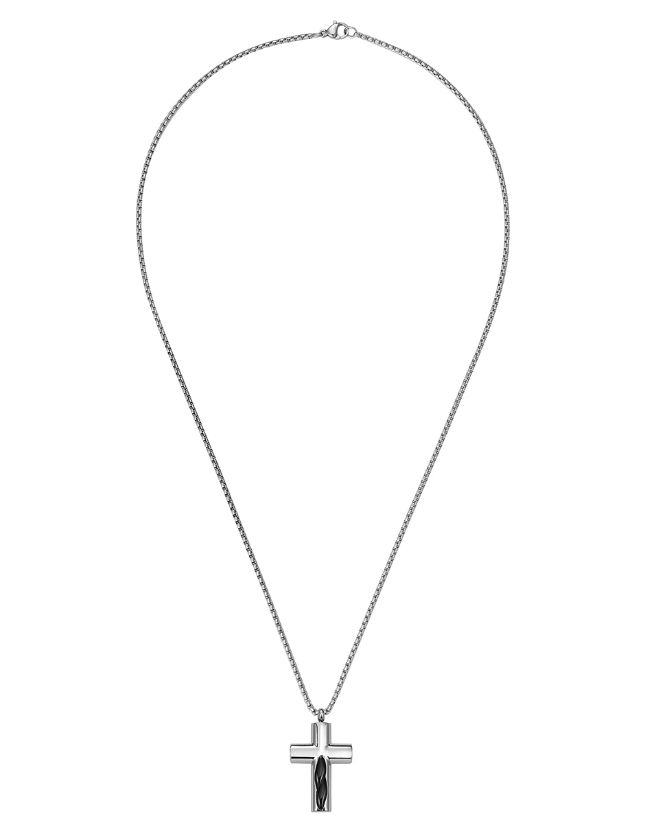 Collar con dije de Cruz Cross Inlay 3
