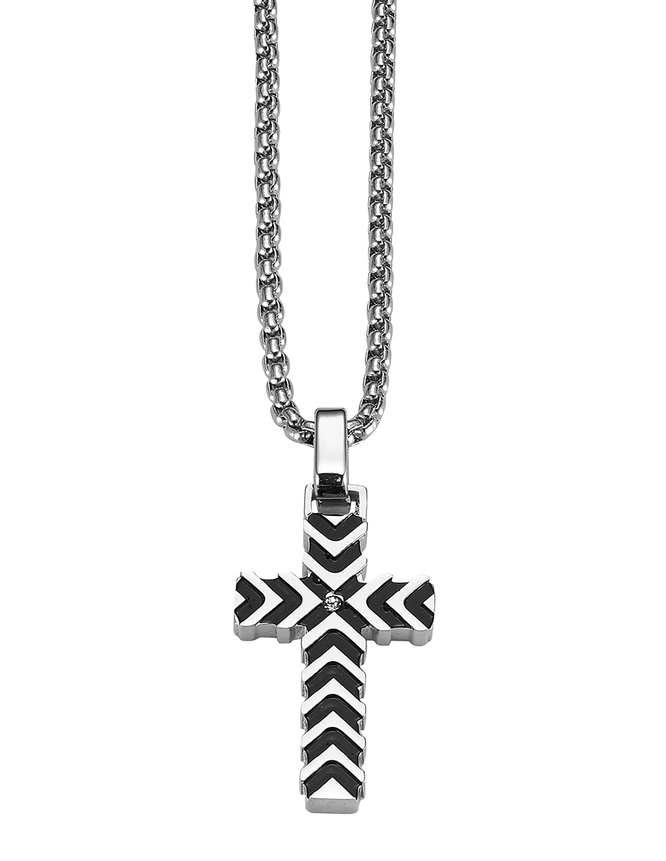 Collar con dije de Cruz Beveled Cross Collar con dije de Cruz Beveled Cross