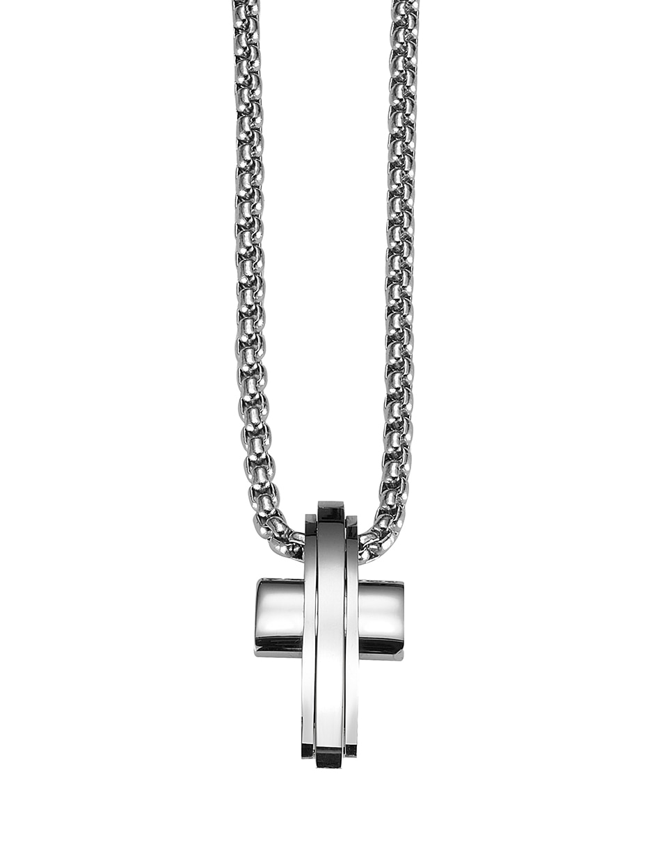 Collar con dije de Cruz Axis Steel Collar con dije de Cruz Axis Steel