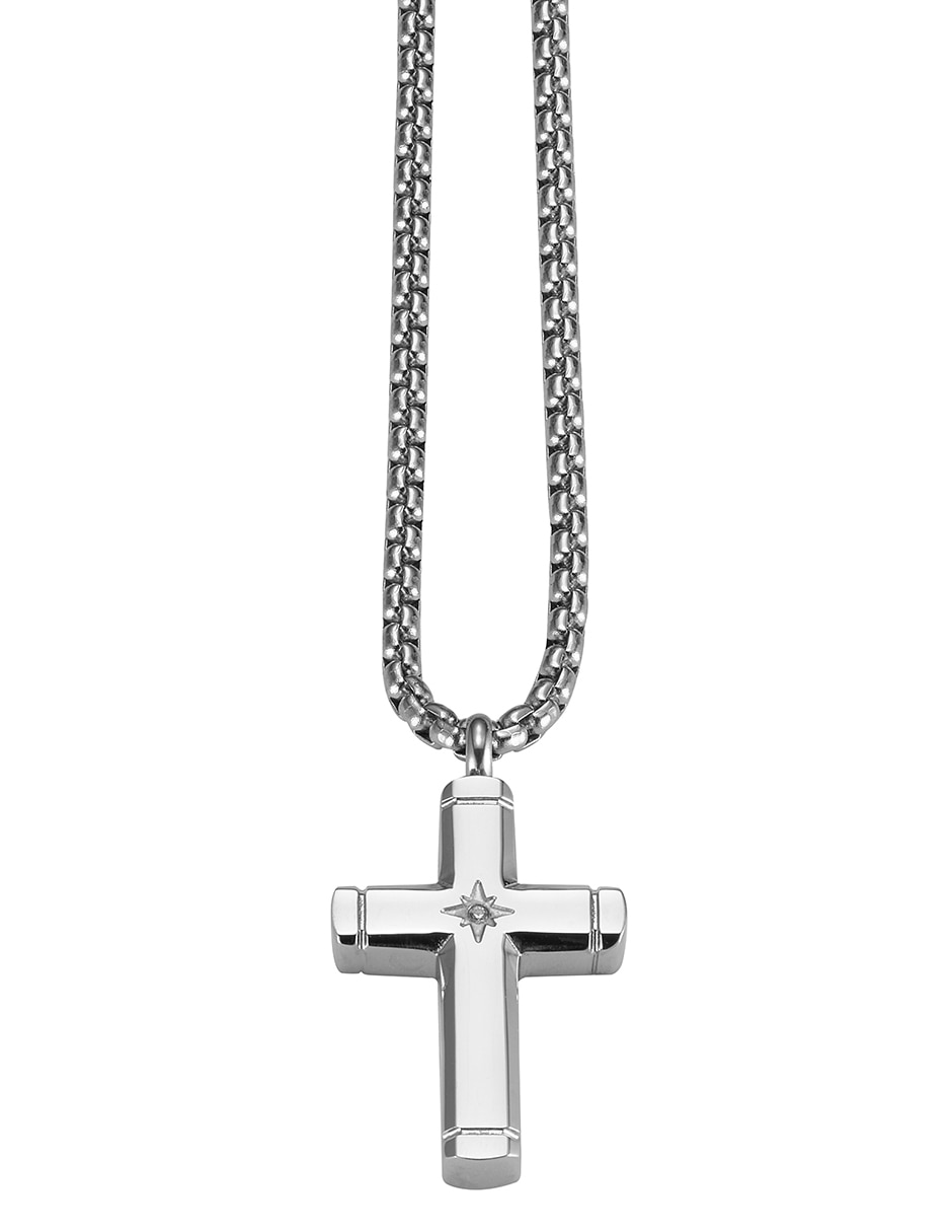 Collar con dije de Cruz Classic Cross Steel Collar con dije de Cruz Classic Cross Steel