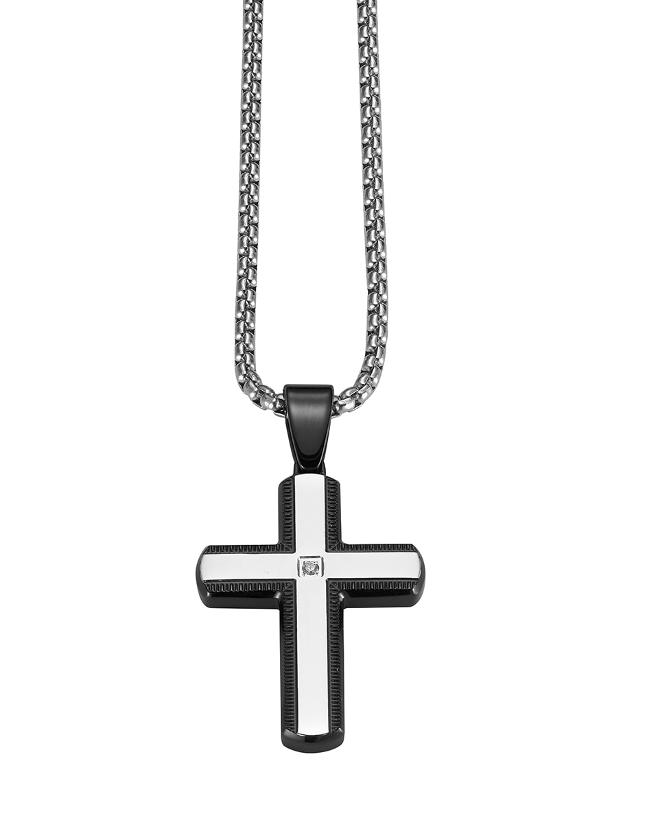 Collar con dije de cruz ENSO