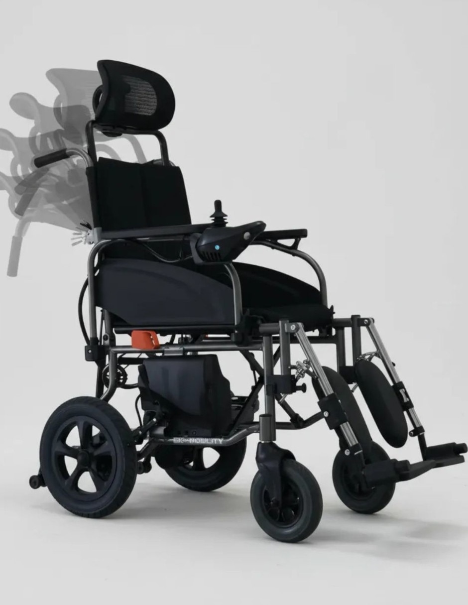 Silla de ruedas plegable rinde 18 km hasta 100 kg WAJMX08 4