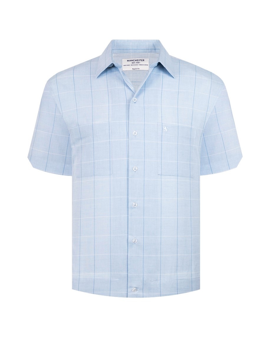 Camisa casual de algodón manga corta para hombre Camisa casual de algodón manga corta para hombre