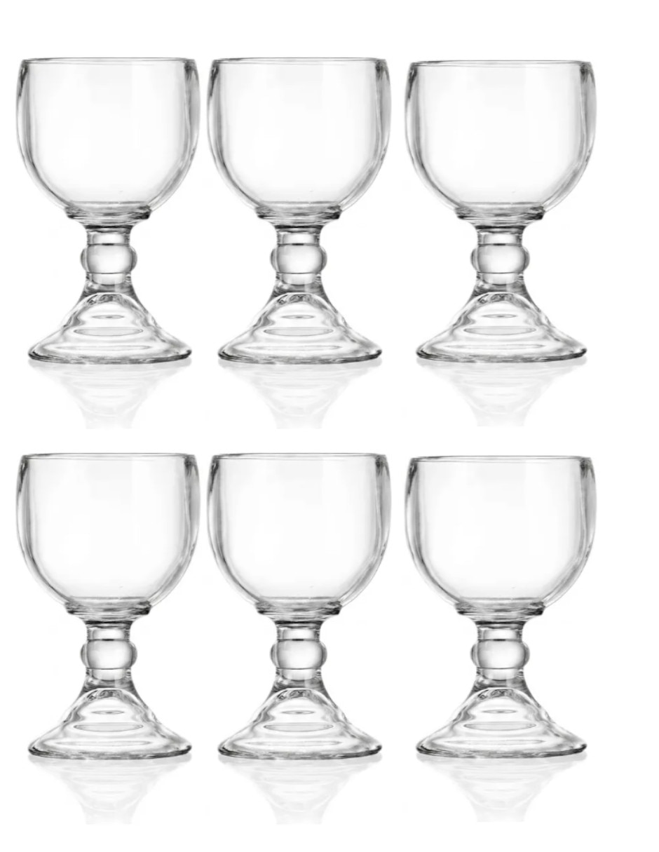 Set de copas para cóctel de cristal 6 piezas Set de copas para cóctel de cristal 6 piezas