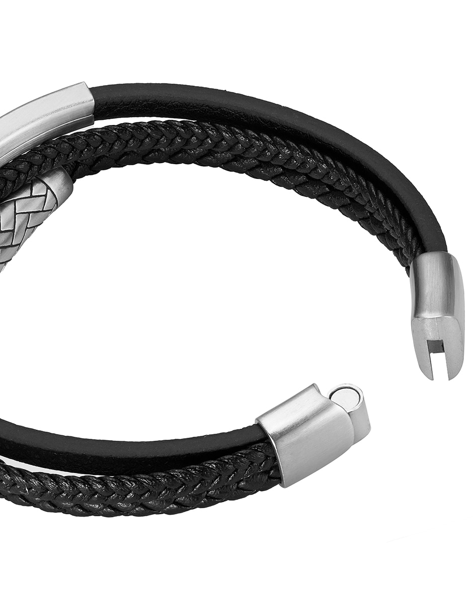 Pulsera textured stack 3