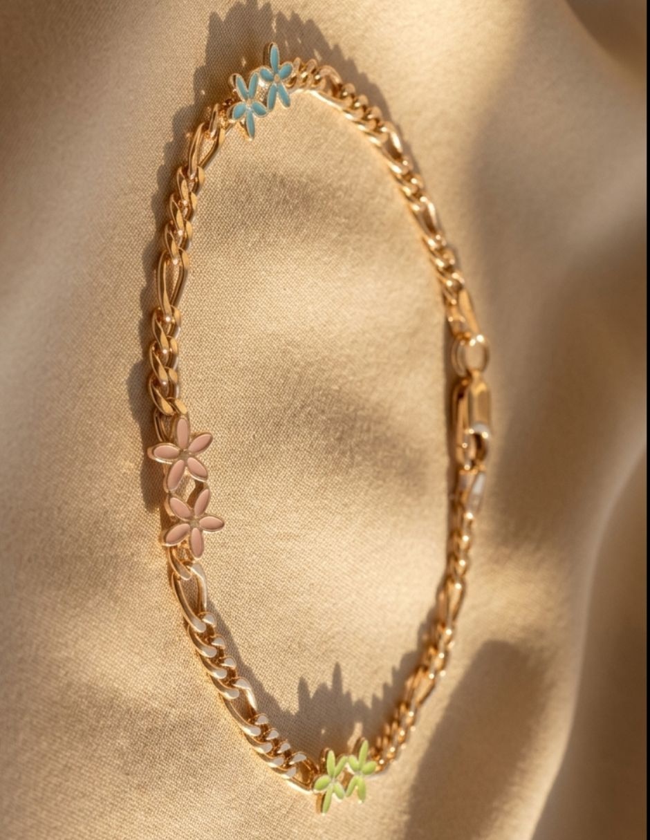 Pulsera de oro laminado 18 k 3