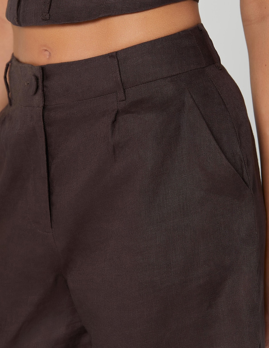 Short/Bermuda de Lino para mujer 4