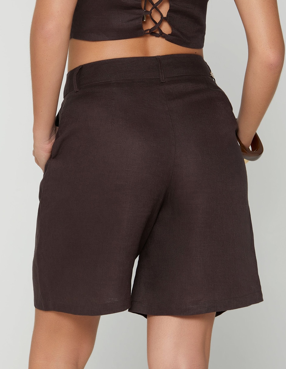 Short/Bermuda de Lino para mujer 5