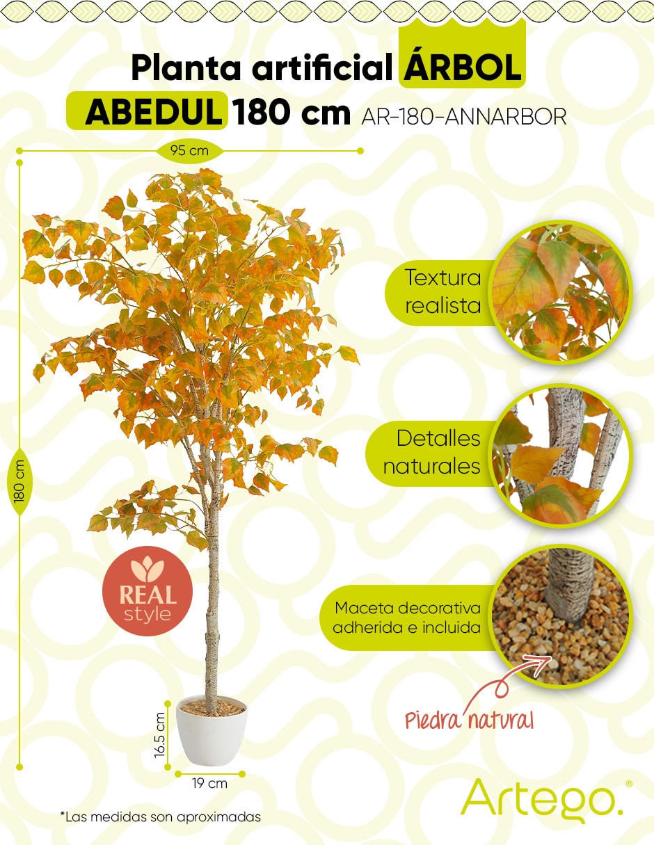 Árbol 180 cm con maceta 9