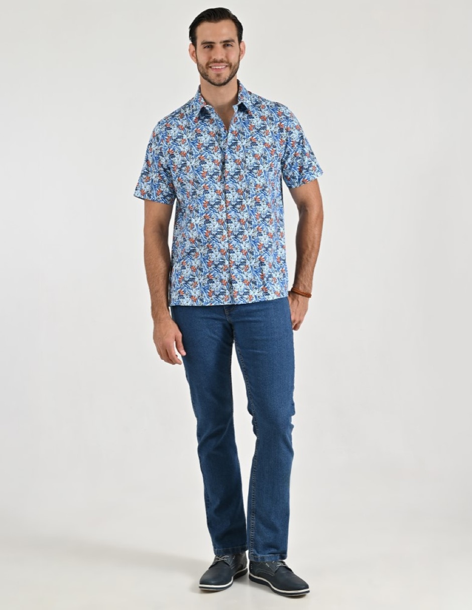 Camisa casual manga corta para hombre 3
