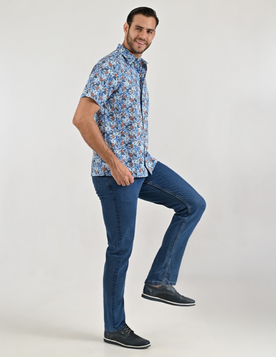 Camisa casual manga corta para hombre 4