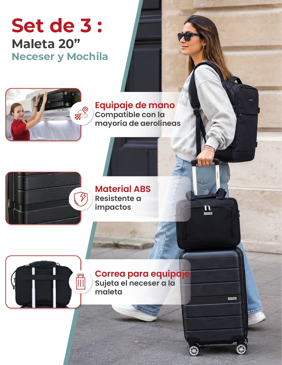 Set maletas de viaje 5