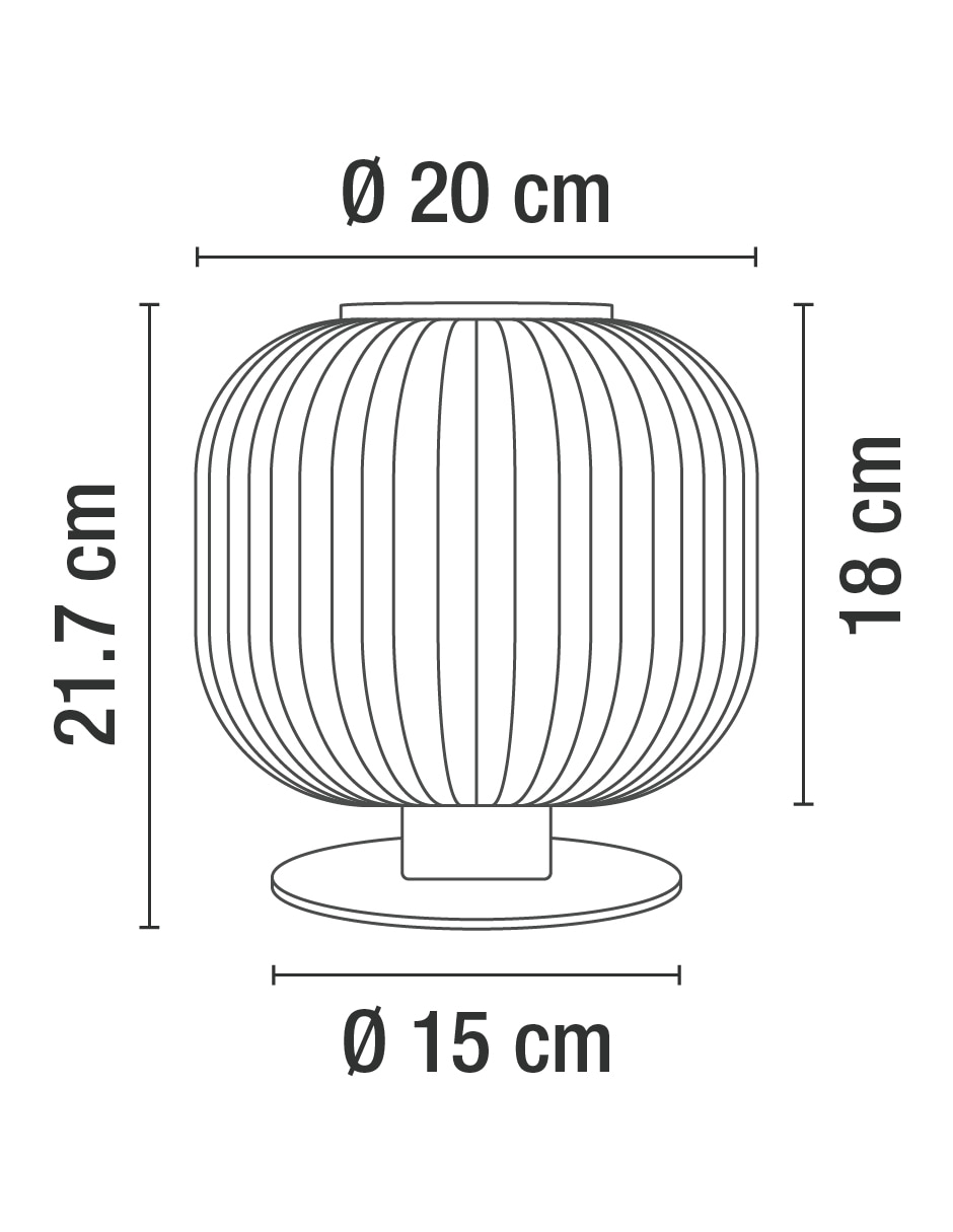 Lámpara mesa Incandescente y LED 5