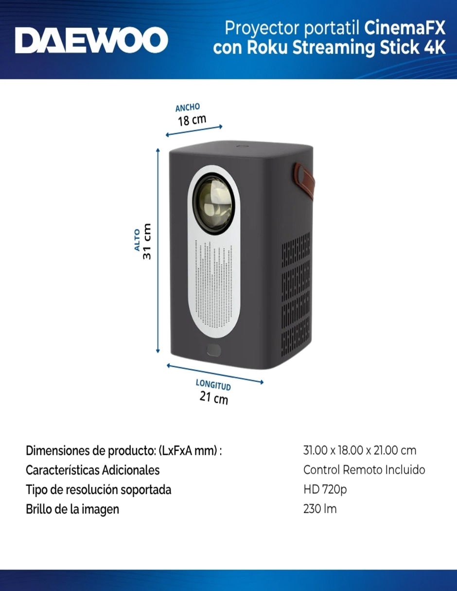 Proyector PHB-709 11