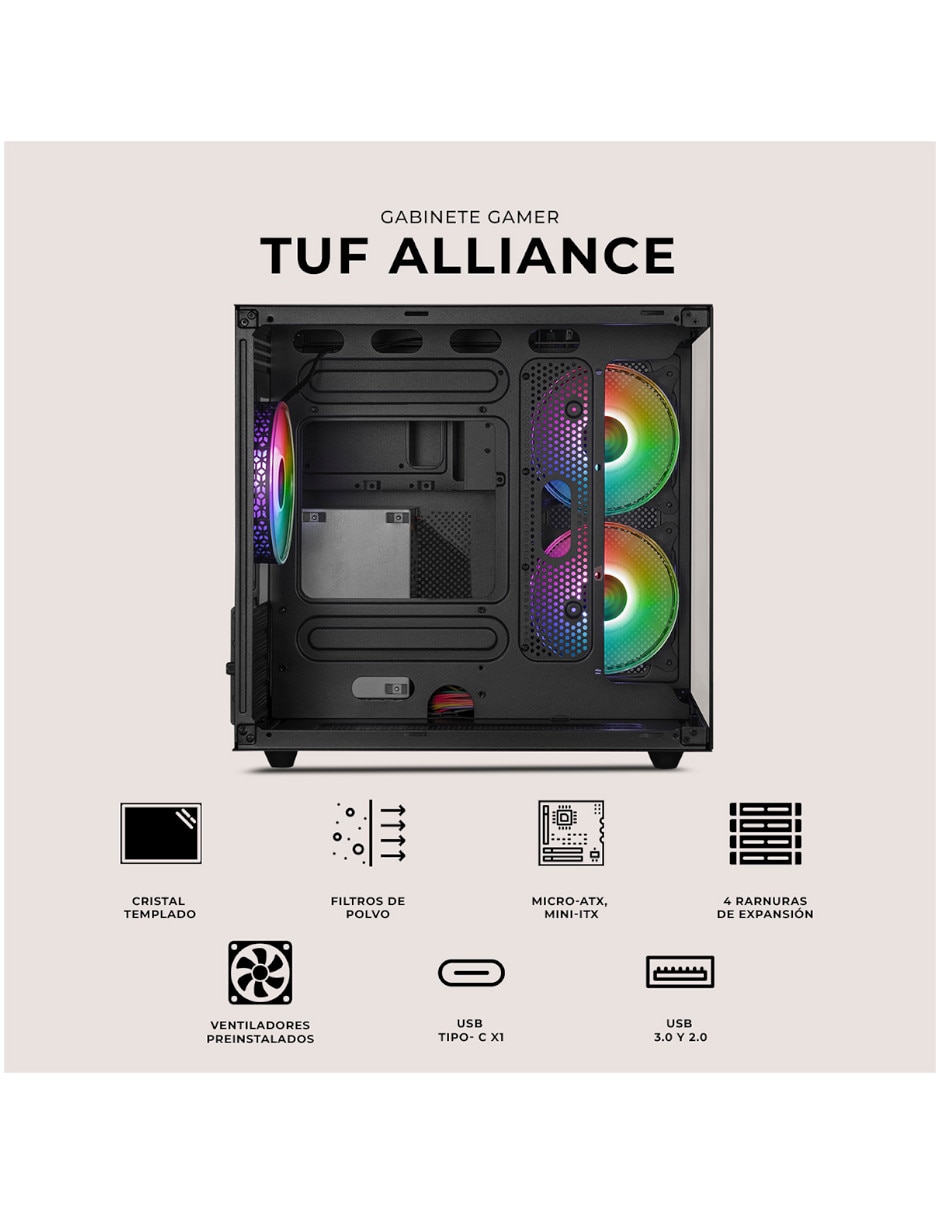 Gabinete Xtre,e Pc Gaming CXTTUCRBK 8