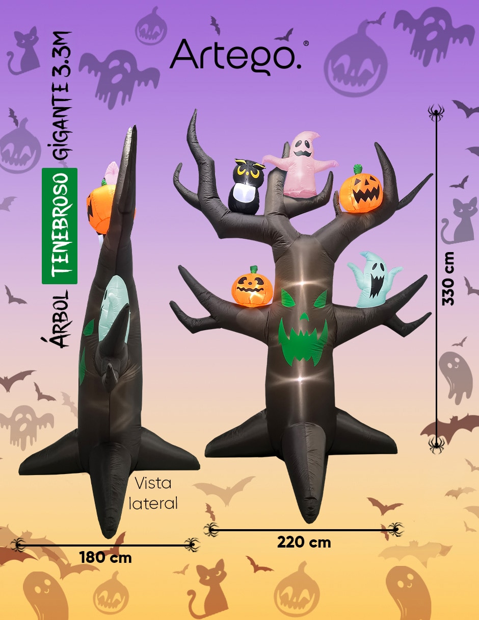 Inflable decorativo forma de árbol 7