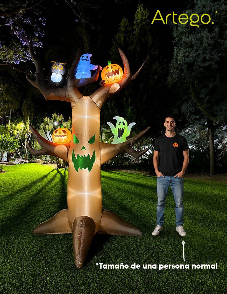 Inflable decorativo forma de árbol 2