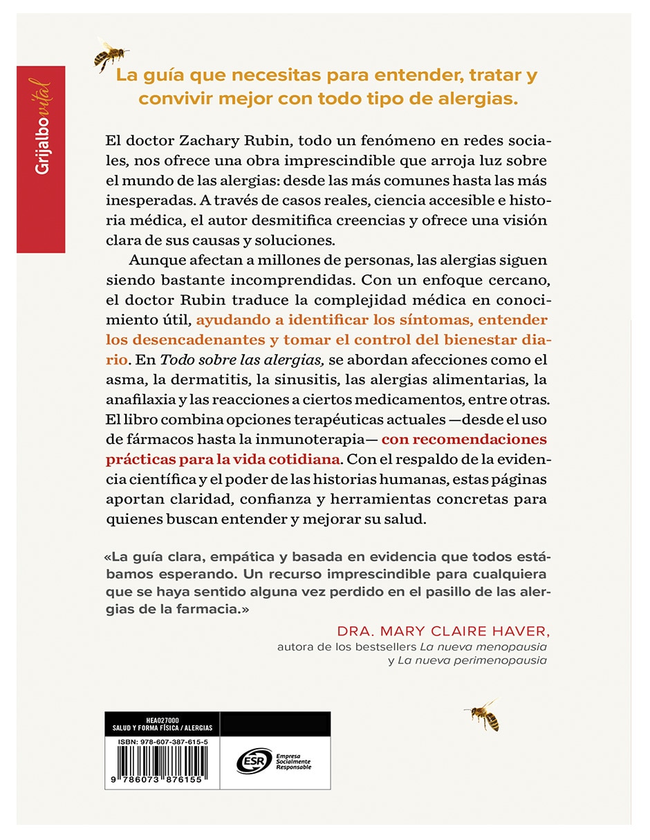 Libro Todo Sobre las Alergias de Dr. Zachary Rubin 3