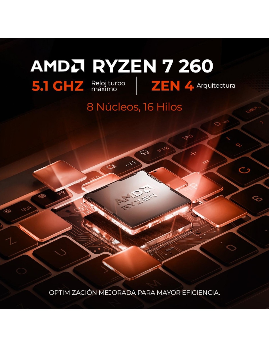 Laptop gamer TUFA16-5060R7161TB 16 pulgadas Full HD+ AMD Ryzen 7 NVIDIA GeForce RTX 5060 16 GB RAM 1 TB SSD 4
