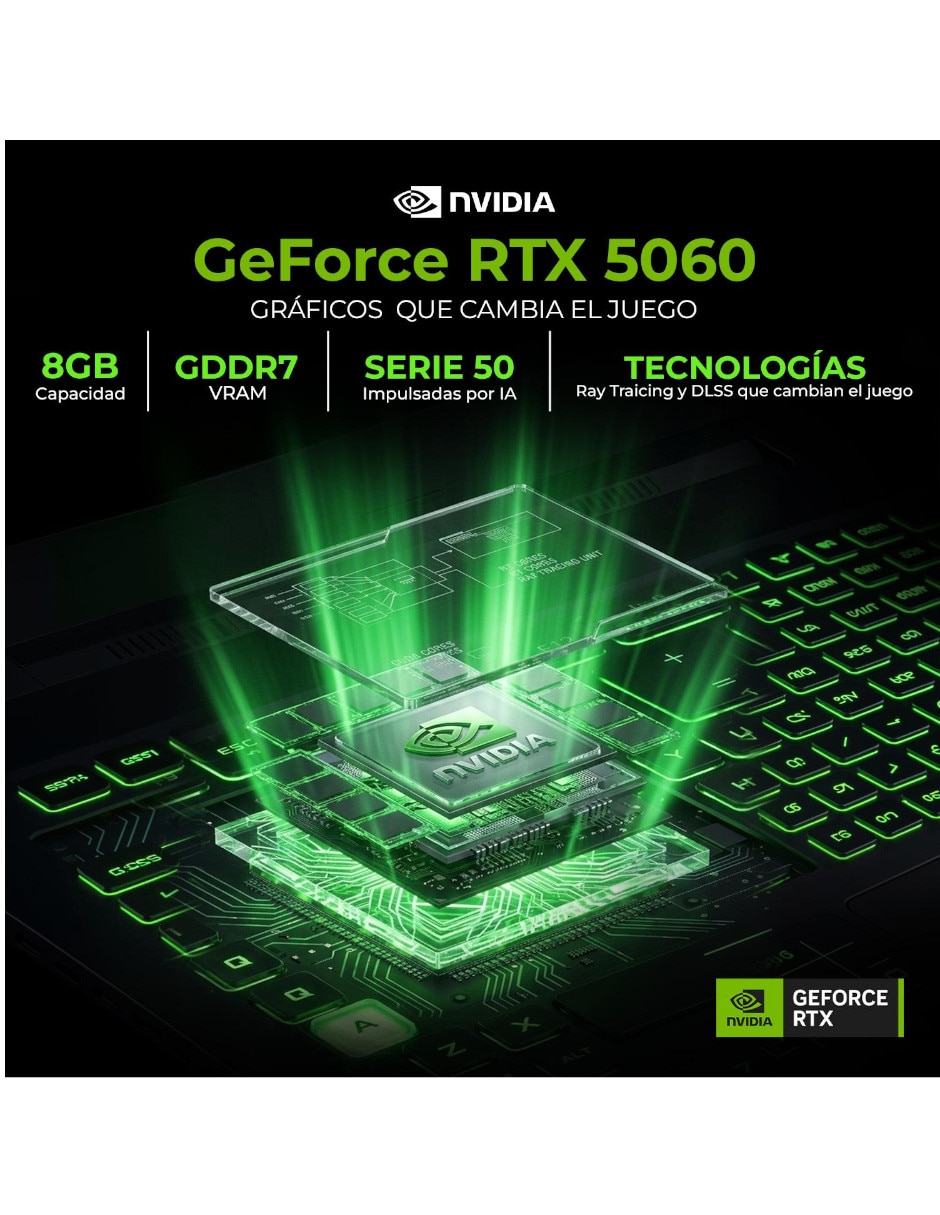 Laptop gamer TUFA16-5060R7161TB 16 pulgadas Full HD+ AMD Ryzen 7 NVIDIA GeForce RTX 5060 16 GB RAM 1 TB SSD 6