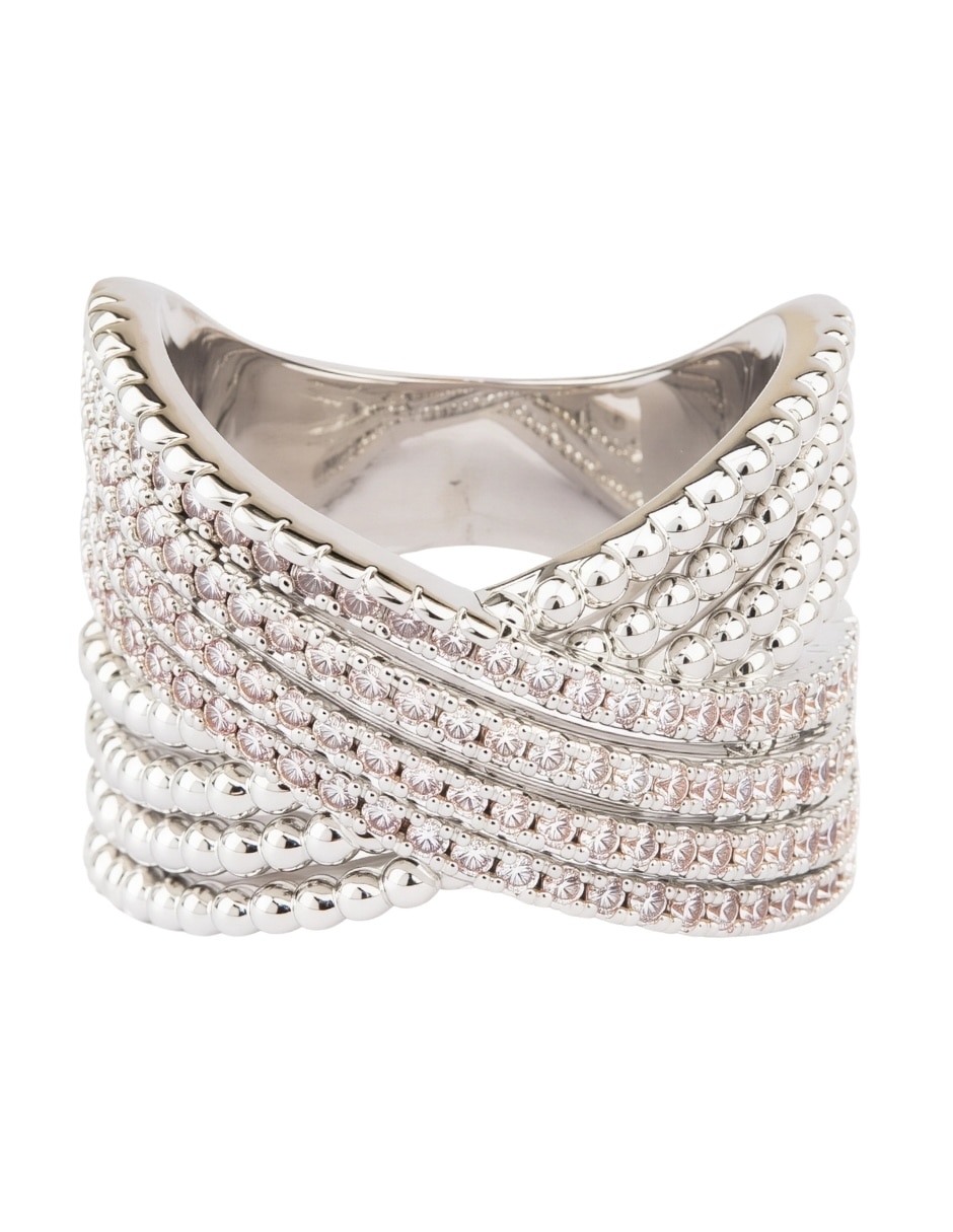 Anillo Vórtice swarovski baño de rodio Anillo Vórtice swarovski baño de rodio