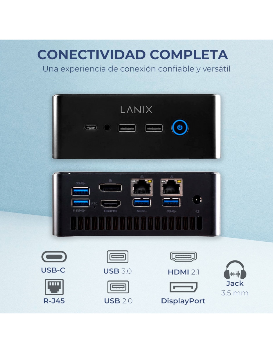 Mini PC MPCL-I516G512G Intel Core i5 Integrada 16 GB RAM 512 GB SSD 3
