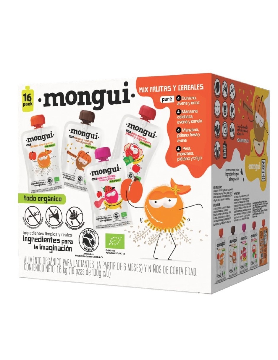 Papilla MONGUI FOODS libre de BPA 1600 G