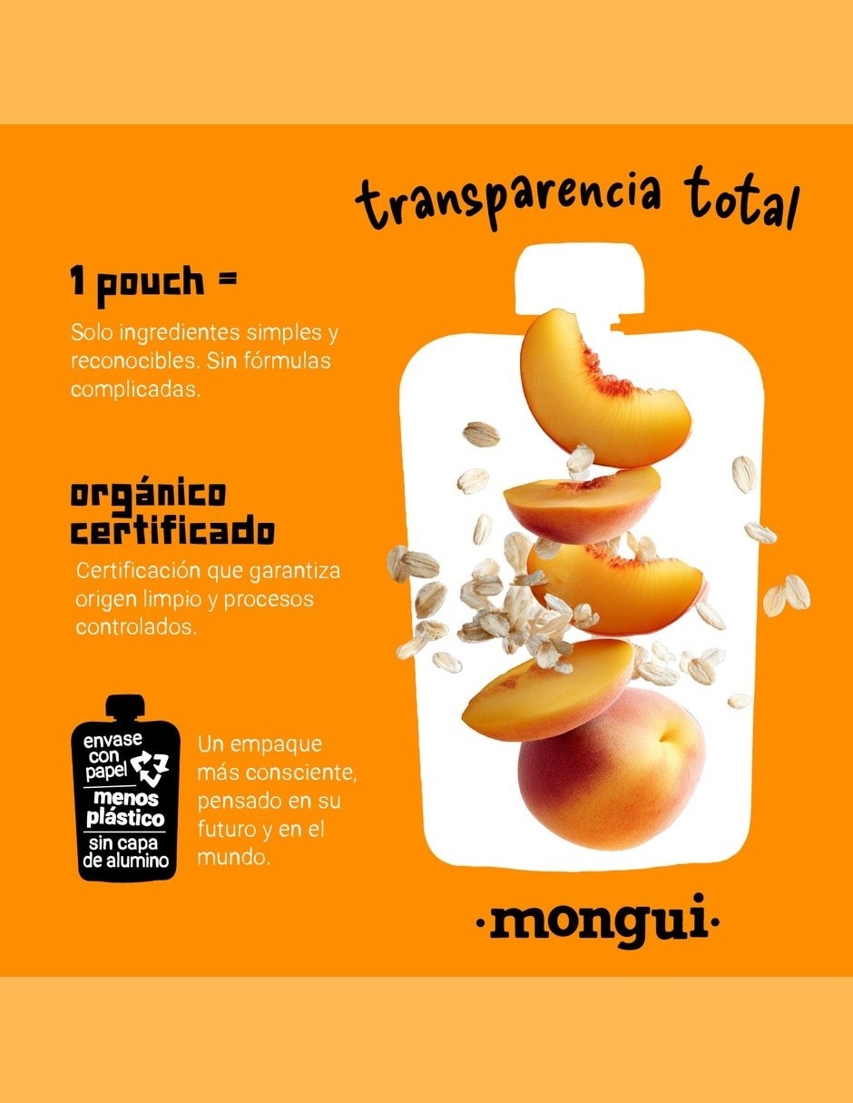 Papilla MONGUI FOODS libre de BPA 1600 G