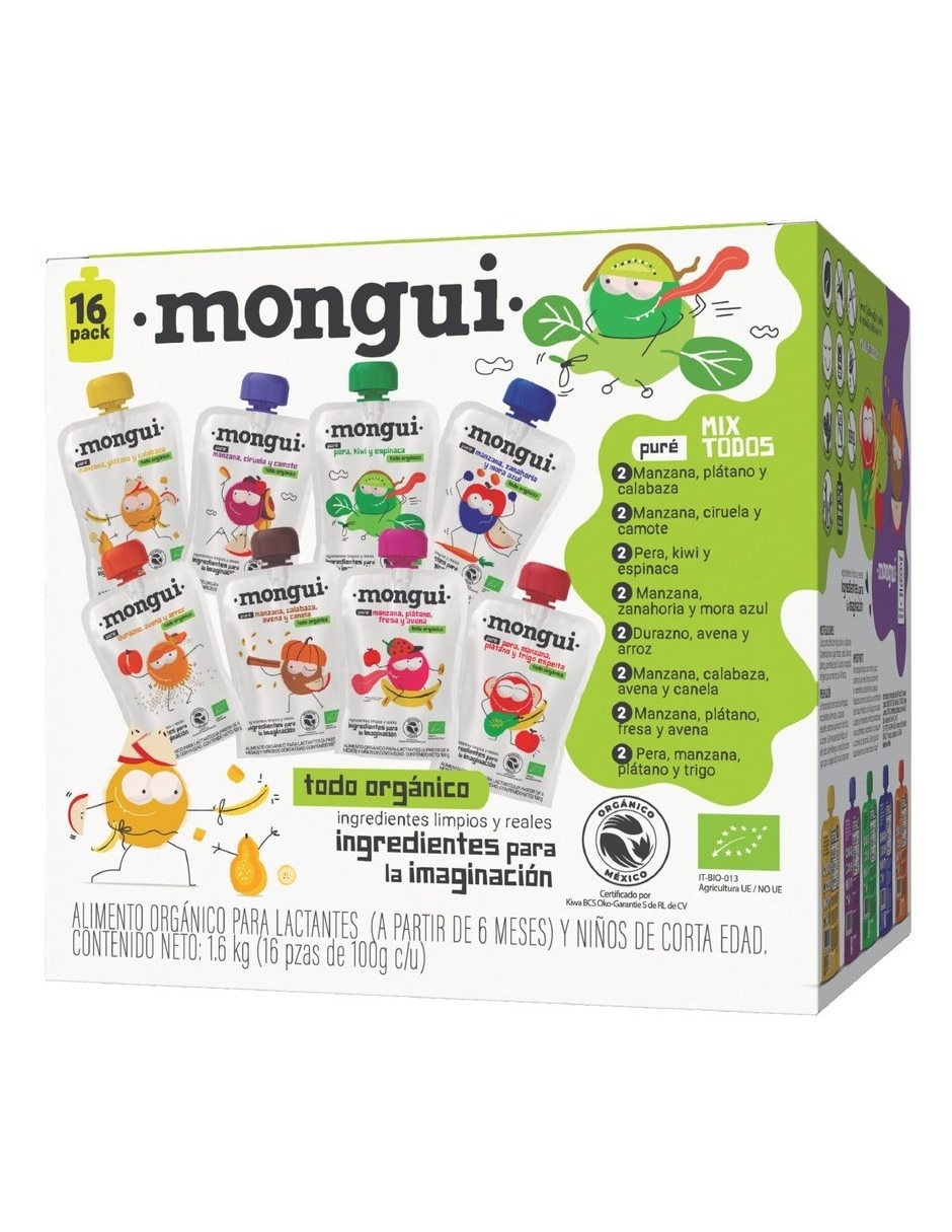 Papilla Mongui Foods libre de Bpa 1600 G